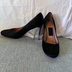 Black and Clear Salvatore Ferragamo Heels